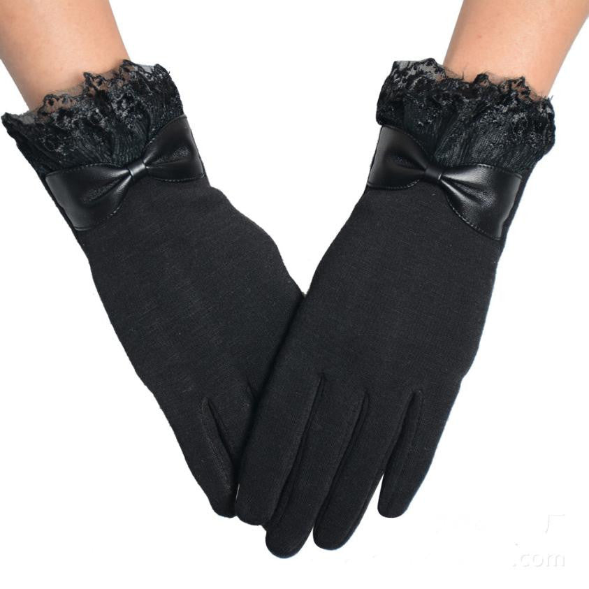 Womens Lovely Cute Screen Warm Gloves One Size