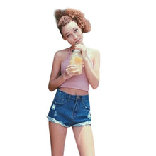 Women Knitted Loose Crop Tops Casual Strap Knitting Cotton Casual Sleeveless Tank Tops Famous Brand