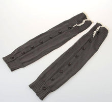 Women's Crochet Knitted Stocking Footless Leg Warmers Boot Lace Trim Thigh High Fast Shipping