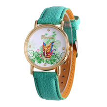 geneva butterfly flower print watch women ladies fashion dress quartz wrist Watch fast shipping