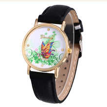 geneva butterfly flower print watch women ladies fashion dress quartz wrist Watch fast shipping
