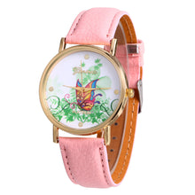 geneva butterfly flower print watch women ladies fashion dress quartz wrist Watch fast shipping