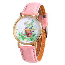 geneva butterfly flower print watch women ladies fashion dress quartz wrist Watch fast shipping