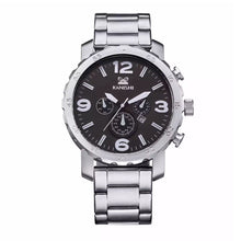 KANISHI Business Quartz watch Men sport Military Watches Men Stainless Steal Strap army wristwatch clock hours Complete