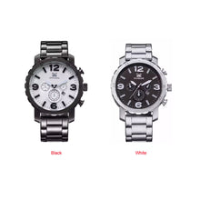 KANISHI Business Quartz watch Men sport Military Watches Men Stainless Steal Strap army wristwatch clock hours Complete
