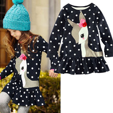 kids-baby-girls-long-sleeve-lace-dress-one-piece-dots-deer-cotton-dresses-toddlers-clothes BBL