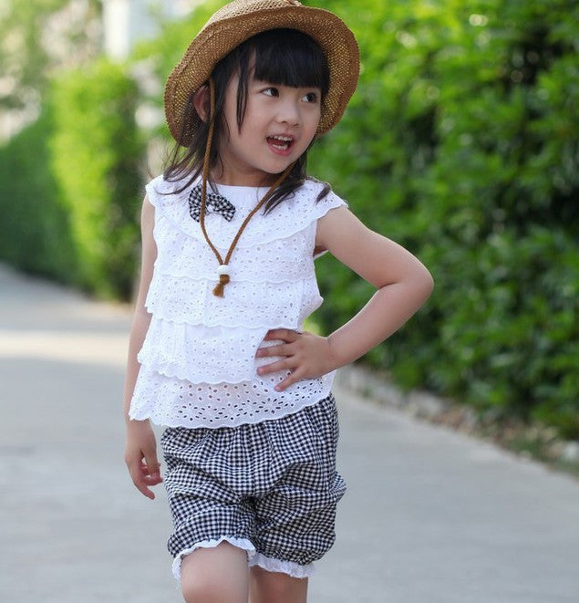 kids-girls-clothing-sets-lace-children-girl-clothes-set-t-shirt-lattice-shorts-pants-set-infant-garment-new BBL