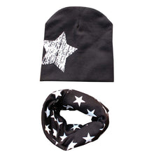 kids-hat-scarf-hats-set-cotton-scarf-collar-warm-beanies-star-print-infant-hats-scarf-sets-accessories BBL
