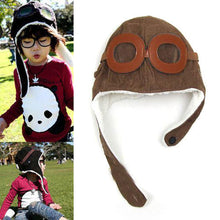 kids-toddler-pilot-aviator-cap-fleece-hats-earflap-warm-unisex-beanie BBL
