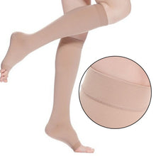 knee-high-open-toe-women-men-unisex-compression-socks-leg-fatigue-relief-new-sock BBL