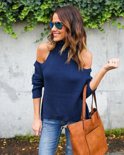 Knitted Sweater Women Turtleneck Off Shoulder Tricot Pullover Jumpers Pull Femme Woman Pullovers Sweaters GV418
