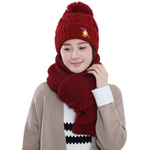 knitted-women-hat-scarf-set-two-piece-set-fashion-gorros-bonnet-acrylic-beanie-animal-embroidery-pom-pom-cool-knitted-cap BBL