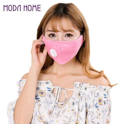 kpop-men-women-anti-pollution-mask-exhaust-valve-strap-korean-mouth-mask-filter-nose-clip-foldable-cold-weather-earloop-mask BBL