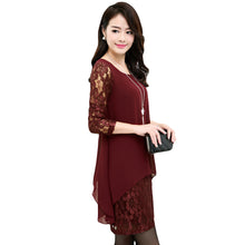 l-5xl-women-large-size-chiffon-lace-dress-irregular-long-sleeve-mini-double-layer-dress-elegant-loose-party-dress-black-burgundy BBL