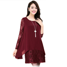 l-5xl-women-large-size-chiffon-lace-dress-irregular-long-sleeve-mini-double-layer-dress-elegant-loose-party-dress-black-burgundy BBL