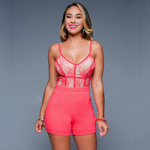 Lace Strap Women Jumpsuit Playsuit Sexy Deep V Neck Slim Overalls Combinaison Femme Backless Party Jumpsuit Rompers