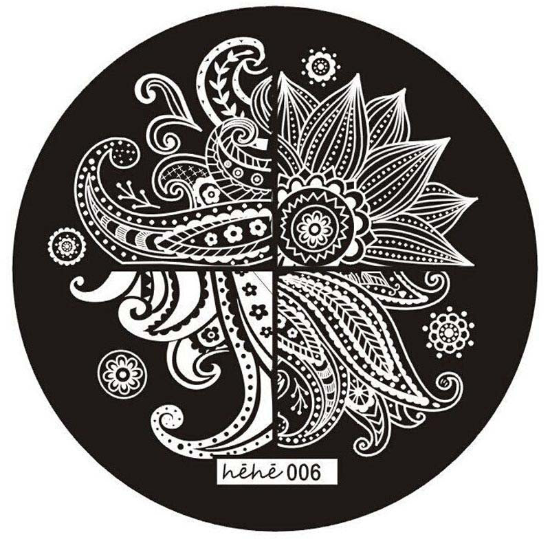 Ladies Special Cute Pattern Nail Art Image Stamp Stamping Plates Manicure Template 006