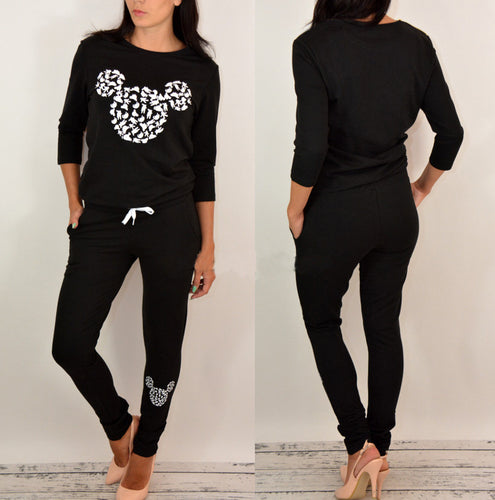 Lady Clothing Set Large Size Tracksuit Women Casual 2 Pieces Sets Women Long Sleeve Sport Suits Tops + Pants X0253