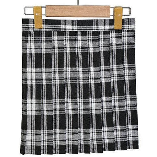 lady-girls-plaid-pleated-mini-skirt-uniform-cosplay-japanese-school-skirts-s-xl BBL