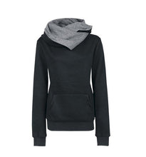 Long Sleeve Solid O-neck Hoodies With Hat Sport Sweatshirt & Women Slim Sportwear Front Pocket X0376