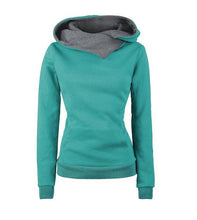 Long Sleeve Solid O-neck Hoodies With Hat Sport Sweatshirt & Women Slim Sportwear Front Pocket X0376