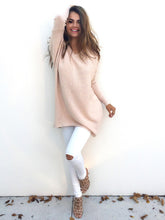 Long Style Pullover Women's Knitting Sweater V Neck Loose Pullovers Knitted Sweater