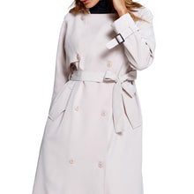 long-trench-coat-for-women-double-breasted-windbreaker-raglan-long-sleeves-waist-strap-pockets-long-coat-outwear-beige BBL