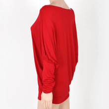 Loose Casual T Shirts Women Oversized Batwing Long Sleeve Basic T shirt Women Tops Fall Plus Size Women Clothing Sexy T Shirt
