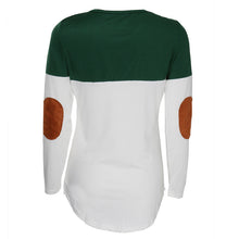 Loose Women's Tee Shirt Long Sleeve Tshirt Patched Casual Women Tops Long Irregular T Shirts For Women