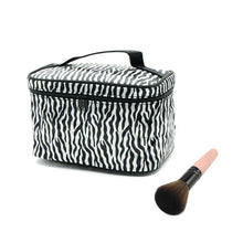 Lucky Zebra&Leopard Print Cosmetic Bags Women Travel Makeup Bag Make Up Bags Tools /Fashion Women Bags