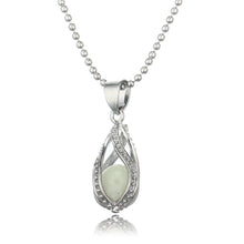 luminous-night-glowing-hollow-waterdrop-pendant-brass-metal-alloy-necklace-18in-chain-polished-electroplated-jewelry-for-women BBL