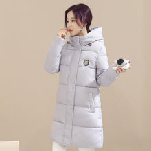 M-XXXL Plus Size Women's Park Long Warm Down Coat Slim Women's Park With Hat Korean Jacket Coat