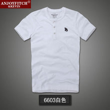 Men's Cotton Shirt Short Sleeve Tops&Tees with Button American Similar T-shirts JMS