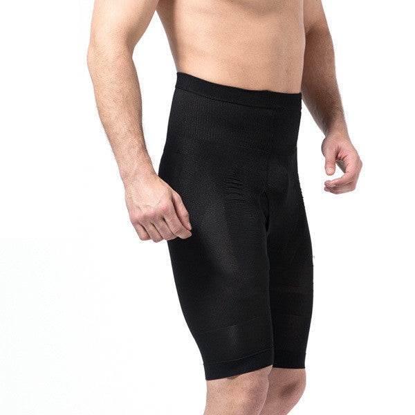 mens-body-control-shaper-slimming-shorts-mid-thigh-leg-pant-shapewear-underwear-bodysuit BBL