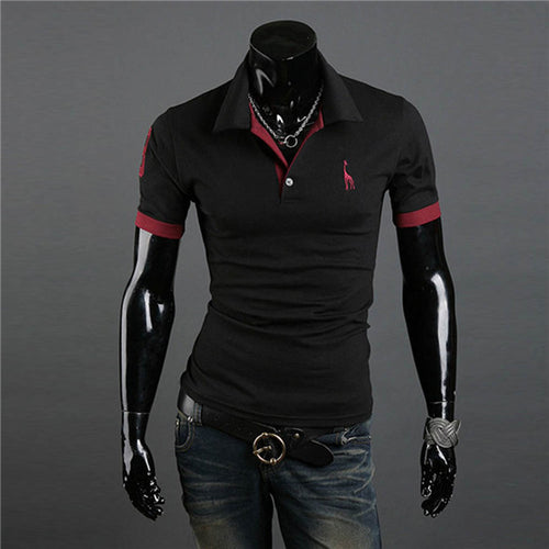 mens-casual-tops-tee-v-neck-polo-shirts-slim-fit-short-sleeve-clothes-us-m-xxxl-10-colors BBL