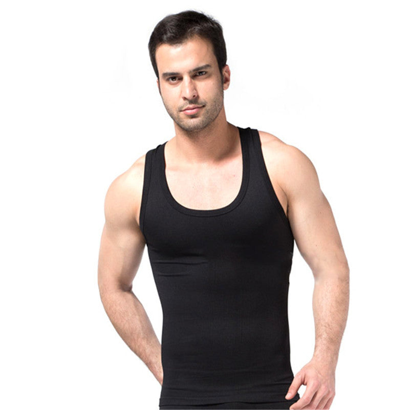 mens-firm-seamless-underwear-tummy-body-shaper-vest-slimming-cami-tank-tops BBL