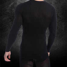 mens-long-sleeve-shapewear-v-neck-thermal-underwear-warm-male-base-layer-shirt BBL