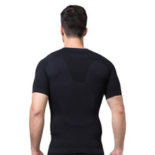mens-slimming-body-shaper-tummy-belly-waist-girdle-cinchertee-shirt-underwear-shapewear-bodysuit-new BBL