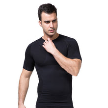 mens-slimming-body-shaper-tummy-belly-waist-girdle-cinchertee-shirt-underwear-shapewear-bodysuit-new BBL