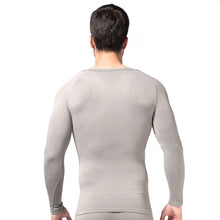 mens-slimming-v-neck-t-shirt-waist-cincher-belly-fitness-body-shaper-underwear-shapewear-bodysuit-new BBL