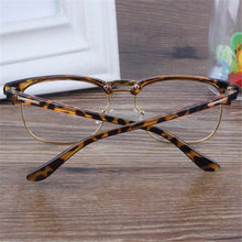 mens-womens-clear-lens-plastic-nerd-geek-glasses-eyeglasses-goggles-leopard-py6 BBL