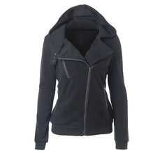 Multicolor Lady Sweatshirts Zipper V-neck Long Sleeves Hoodies Casual Solid Pocket Hooded Tops M0610