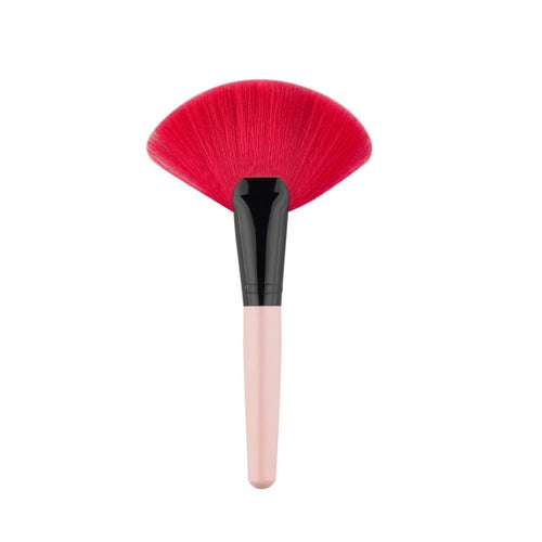 new-brush-fan-shaped-black-wooden-handle-synthetic-hair-makeup-cosmetic-brushes-beauty-tool BBL