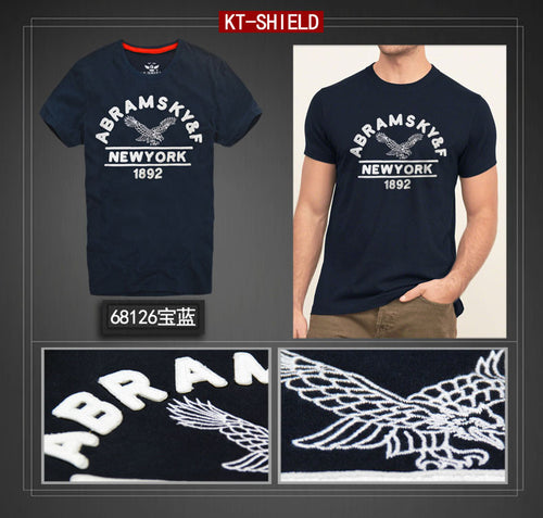 American Style Men shirt Cotton Short Sleeve Man Clothing Apparel Men T-shirt Camisetas Masculinas S-XXL