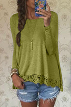 Long Sleeve Loose Women T shirt Sexy Lace Crochet T-Shirt Embroidery Knitted Shirts Plus Size Tshirt For Women
