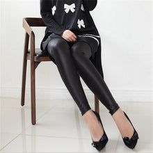 Thickening Black Leather Boots Leggings Skinny Pants Warm Women's Trousers Pants For Women