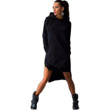 Women Hoodies Cotton O-neck Long Sleeve Dress Hoody Long Women Hoody Sweatshirts Sport Dress Women