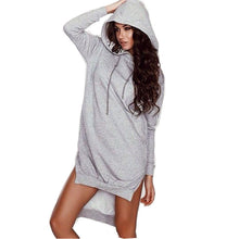 Women Hoodies Cotton O-neck Long Sleeve Dress Hoody Long Women Hoody Sweatshirts Sport Dress Women