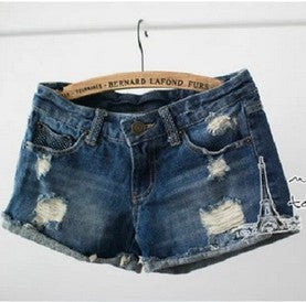 hole shorts denim shorts women jeans shorts casual short jeans S/M/L/XL LQ8026