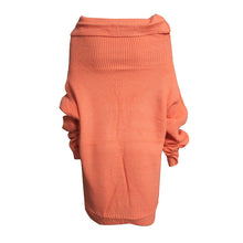 Casual Scarf Collar Women Sweater Loose Jumper Knitted Sweater Solid Color Long Sleeve Pull Femme Knitwear Pullovers